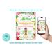 Editable Luau Hawaiian Theme Graduation Party Invitation